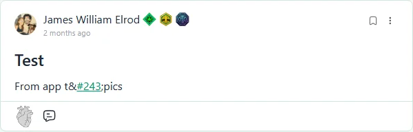 A community post showing its reactions