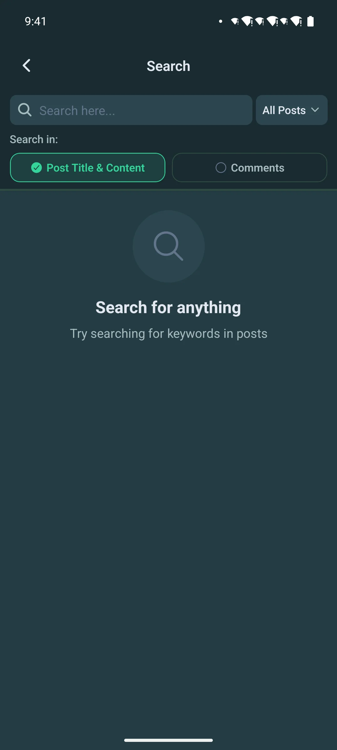 Global search on a phone
