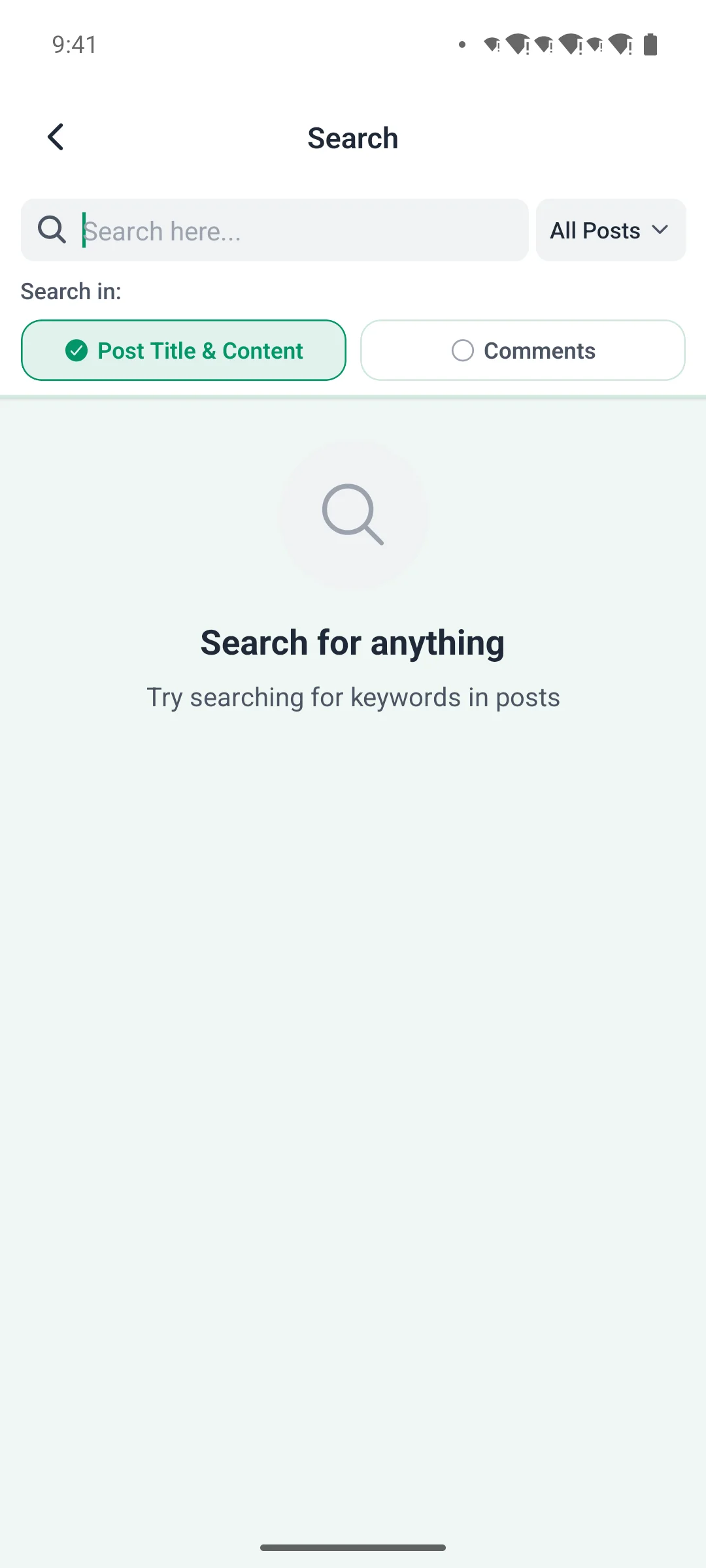 Global search on a phone