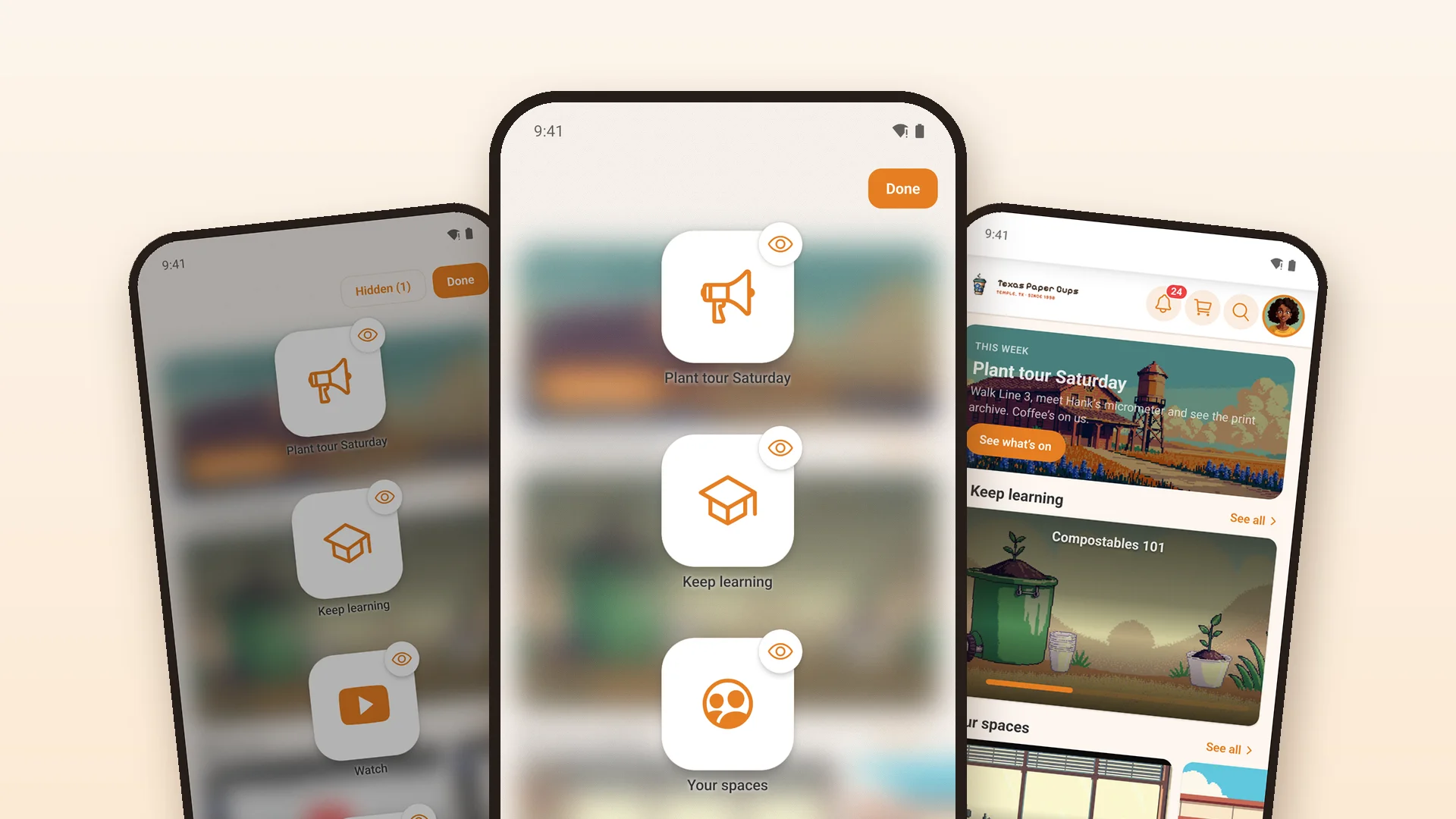 Core 1.3.25: arrange your home screen